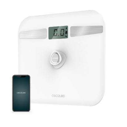 BASCULA DE BAÃO SIN PILAS SURFACE PRECISION ECOPOWER 10200 SMART HEALTHY WHITE'