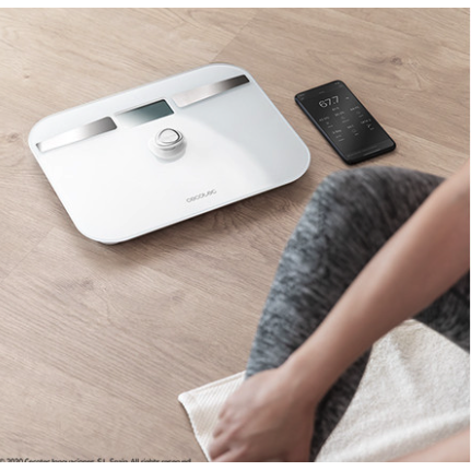 BASCULA DE BAÃO SIN PILAS SURFACE PRECISION ECOPOWER 10200 SMART HEALTHY WHITE'
