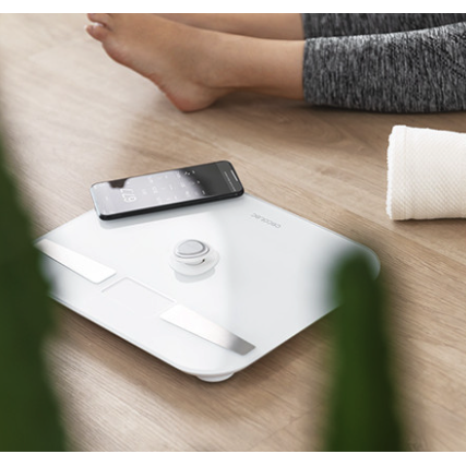 BASCULA DE BAÃO SIN PILAS SURFACE PRECISION ECOPOWER 10200 SMART HEALTHY WHITE'