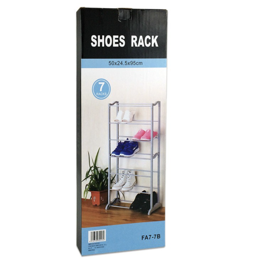 ORGANIZADOR DE ZAPATOS 7 BALDAS SILVANO 49-FA7-7B