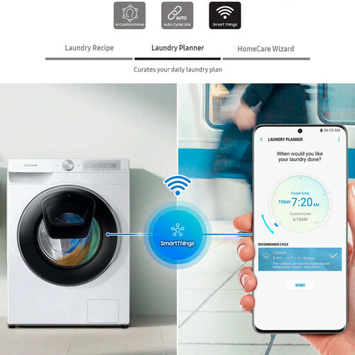 LAVADORA SAMSUNG 9kg inox  ECOBUBLE WW90M6450OX