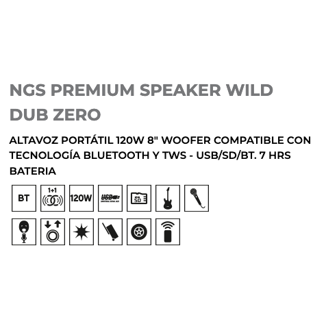 NGS PREMIUM SPEAKER WILD DUB ZERO