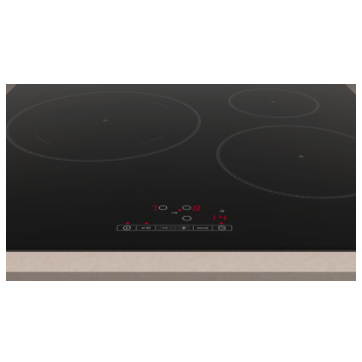 Placa de inducciÃ³n, 60 cm, Negro, Placa sin marco de acero inoxidable 3EB865ERS'