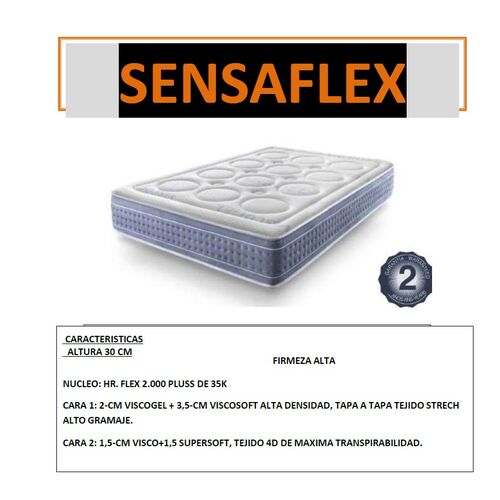 COLCHON SOMIFLEX SENSAFLEX 135/190