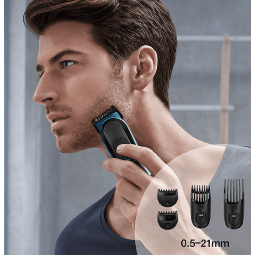 Afeitadora - Braun MGK3980, Multifuncin 9 en 1, Autonoma 60 minutos, Pantalla LED, Corte de precisin, Negro