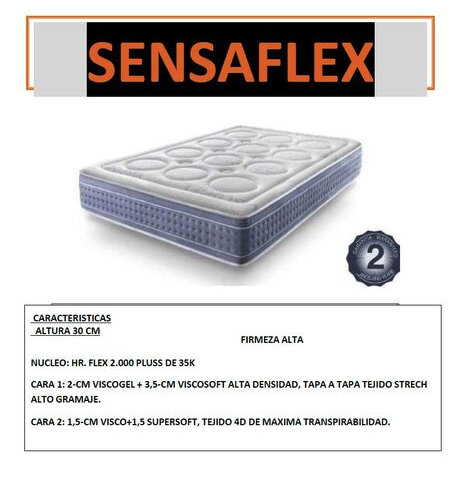 COLCHON SENSAFLEX SOMIFLEX 150/190