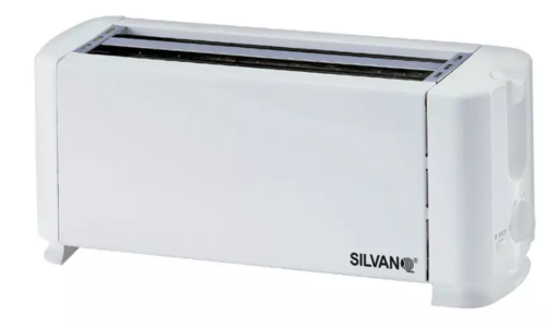 Tostadora Silvano 34-SL-4RT de 1300W con 2 ranuras para rebanadas de pan