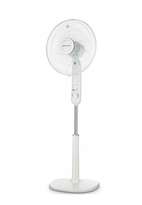 VENTILADOR GRUNKEL de pie SUPER SILENCIOSO color blanco FANB16TECSILENC