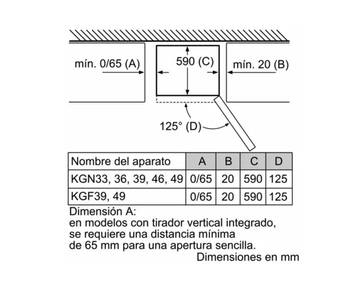 Siemens Frigorífico Combi Siemens No Frost KG39NAIEP 203CM CLASE E