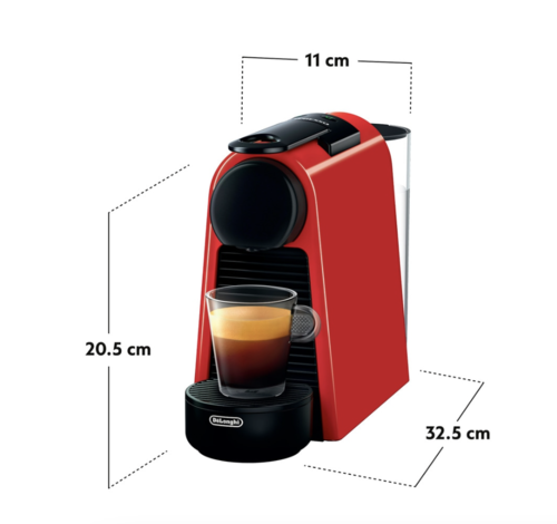 CAFETERA NESPRESSO DELONGHI EN85R ESSENZA MI ROJA