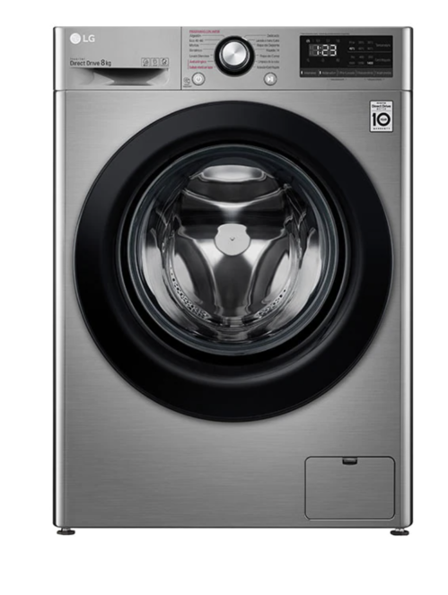 LAVADORA LG 8 KG RPM CLASE C INOX