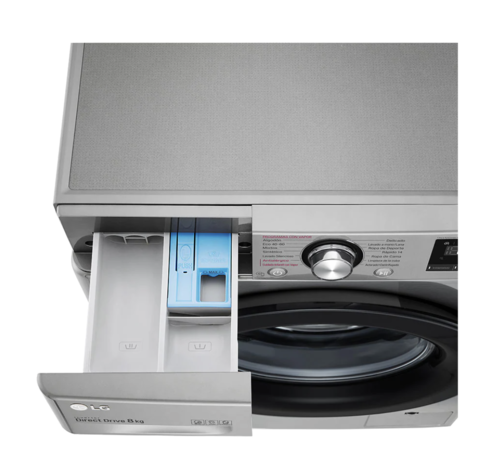 LAVADORA LG F4WV3008S6S 8 KG 1400 RPM CLASE C INOX