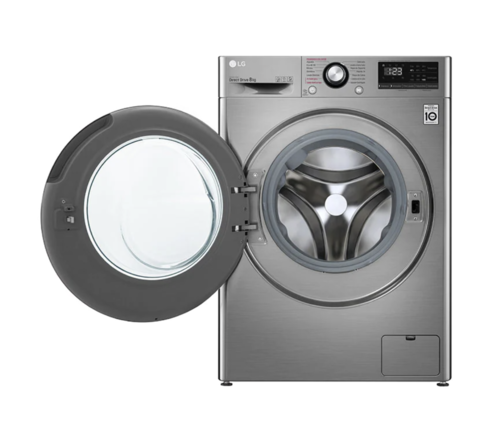 LAVADORA LG F4WV3008S6S 8 KG 1400 RPM CLASE C INOX