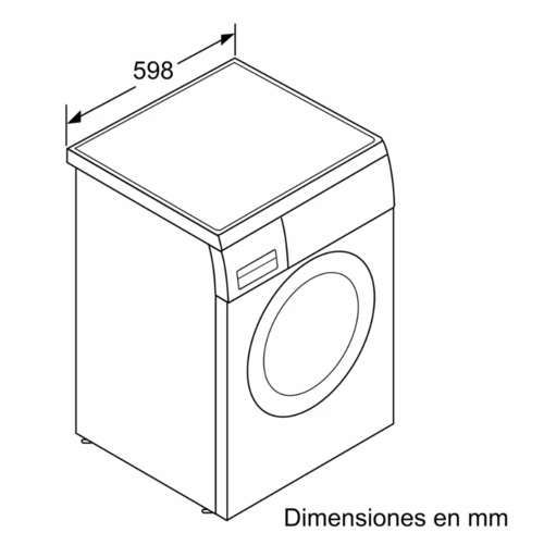  'BOSCH WUU24T61ES Serie | 6 Lavadora de carga frontal 9 kg 1200 rpm