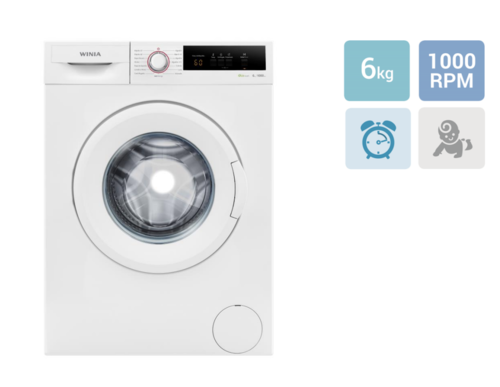 LAVADORA CARGA FRONTAL WVD-06T0WW10U WINIA 6KG Eficiencia EnergÃ©tica D 1000 RPM'