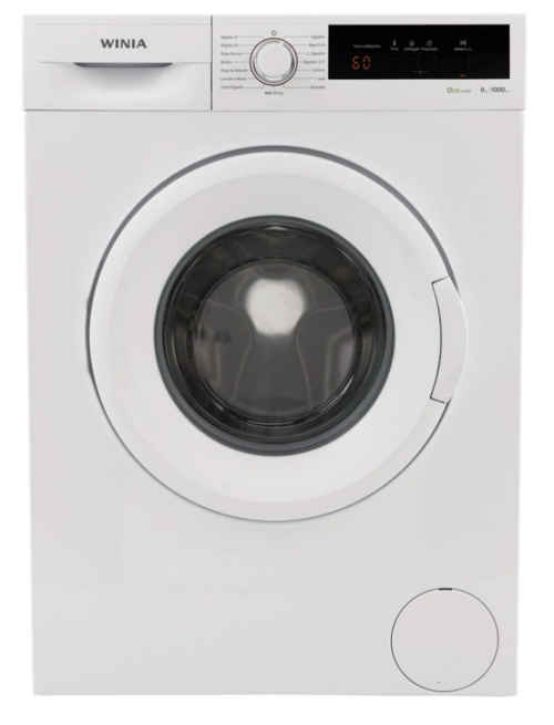 LAVADORA CARGA FRONTAL WVD-06T0WW10U WINIA 6KG Eficiencia EnergÃ©tica D 1000 RPM'