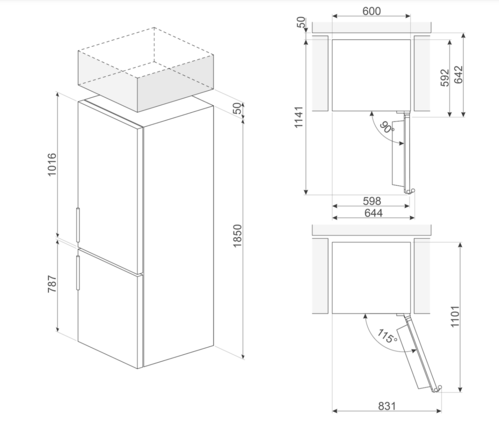 FRIGORIFICO COMBI FC18WDNE SMEG