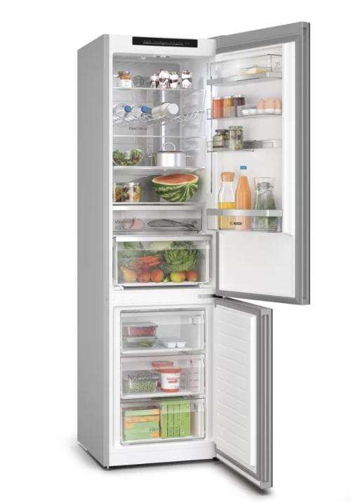 FRIGO COMBI BOSCH CRISTAL NEGRO 203X60 cms KGN39LBCF