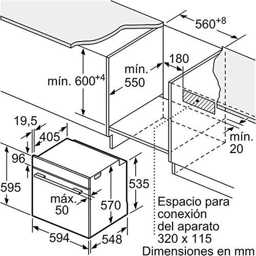 HORNO SIEMENS HB514AER0 NEGRO