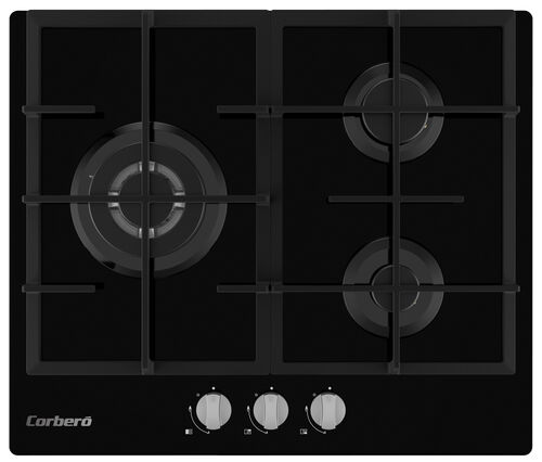 Placa vitrocerámica 3 fuegos Corberó