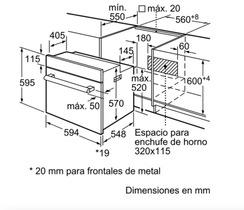 HORNO BALAY HIDROLITICO INOX DISPLAY 3HB2030XO