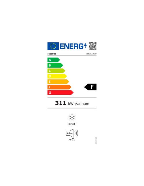 CONGELADOR VERTICAL ICECOOL ICFZL186W