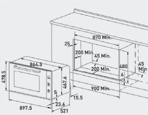 HORNO  ENCASTRE CATA ME910