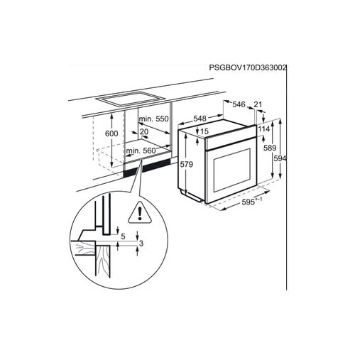 HORNO AEG PIROLITICO MULTIFUNCION BPE742320M