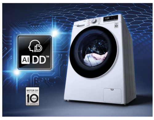 LAVADORA LG F4WV5012S0W 12KG 1400RPM