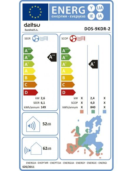 AIRE ACONDICIONADO DATSU DS12KDR2