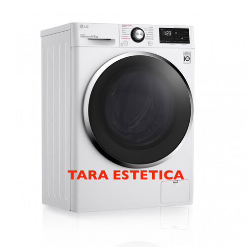 Lavadora secadora - LG F4DV5009S1W, 9 kg + 6 kg, Blanco