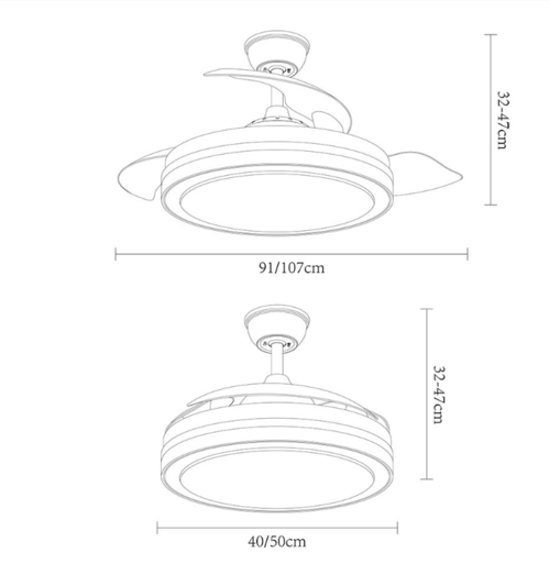 VENTILADOR 184791401 MODELO DC ESPARTA 107CM FABRILAMP