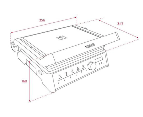 GRILL TEKA 111510000 MODELO CRISTAL ELITEGRILL