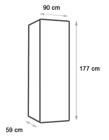 FRIGORIFICO AMERICANO KUNFT KSBS3916N