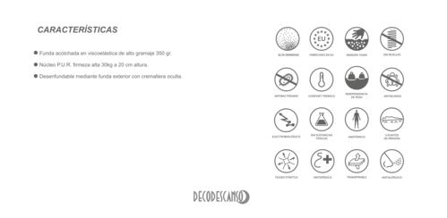 COLCHON VISCOELASTIC DECODESCANSO