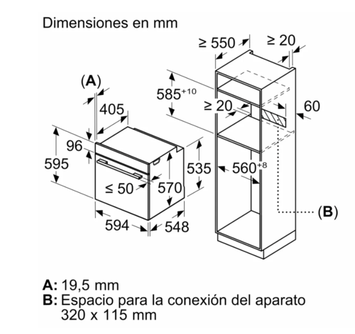HORNO AQUALISIS MULTIFUNCION 60 CM BALAY 3HB5158N2