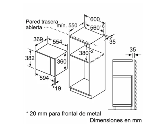 MICROONDAS SERIE 6 BOSCH BEL554MB0