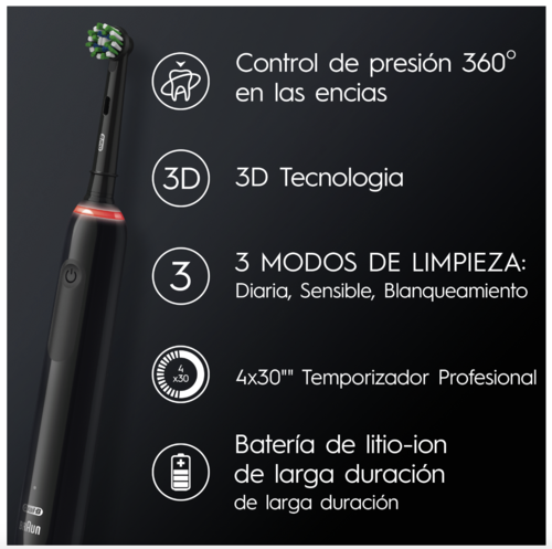 CEPILLO DE DIENTES BRAUN ORAL B PRO3 BLACK 