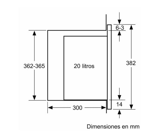 MICROONDAS INTEGRABLE BALAY 3CG5172N2