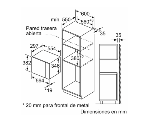 MICROONDAS INTEGRABLE BALAY 3CG5172N2
