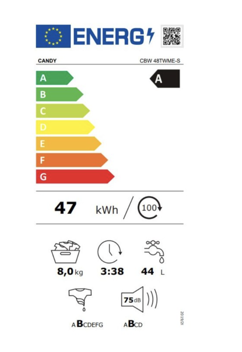LAVADORA INTEGRACION CANDY CBW48TWMES