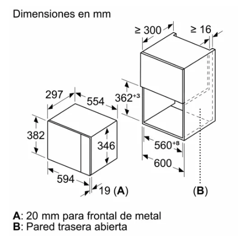 MICROONDAS INTEGRABLE BALAY 3CG517B2