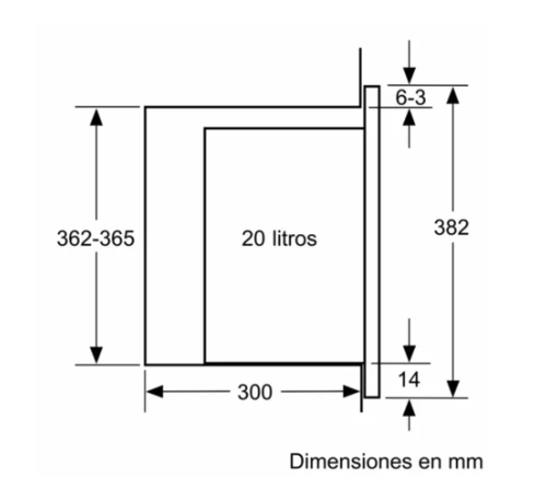 MICROONDAS INTEGRABLE BALAY 3CG517B2