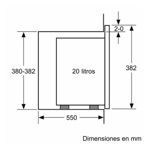 MICROONDAS INTEGRABLE BALAY 3CG517B2