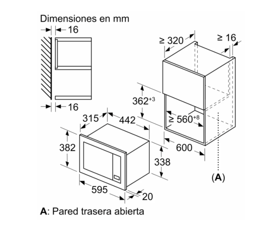 MICROONDAS INTEGRABLE BALAY 3CG6142XE