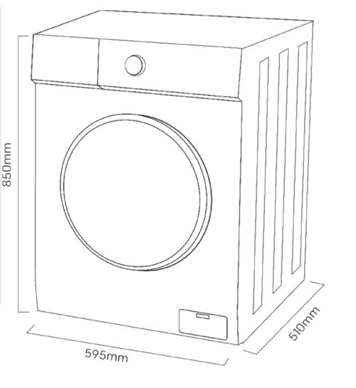 LAVADORA KROMS KLA-M-8000-W