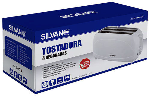 TOSTADOR 4 REBANADAS SILVANO 34-TST-4992