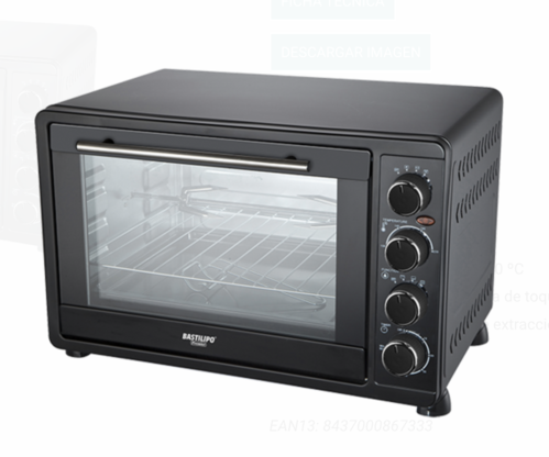MINI HORNO NAPOLESBLACK BASTILIPO