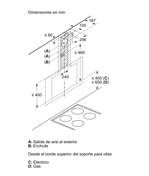 CAMPANA INCLINADA PARED BALAY 3BC587GG'