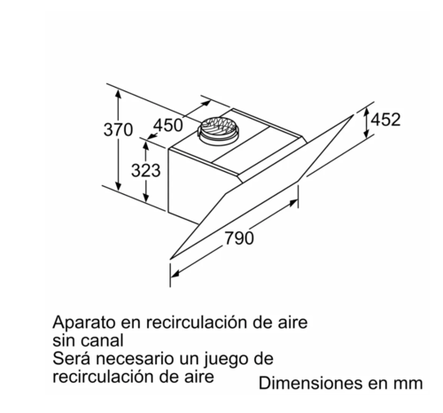 CAMPANA INCLINADA PARED BALAY 3BC587GG'